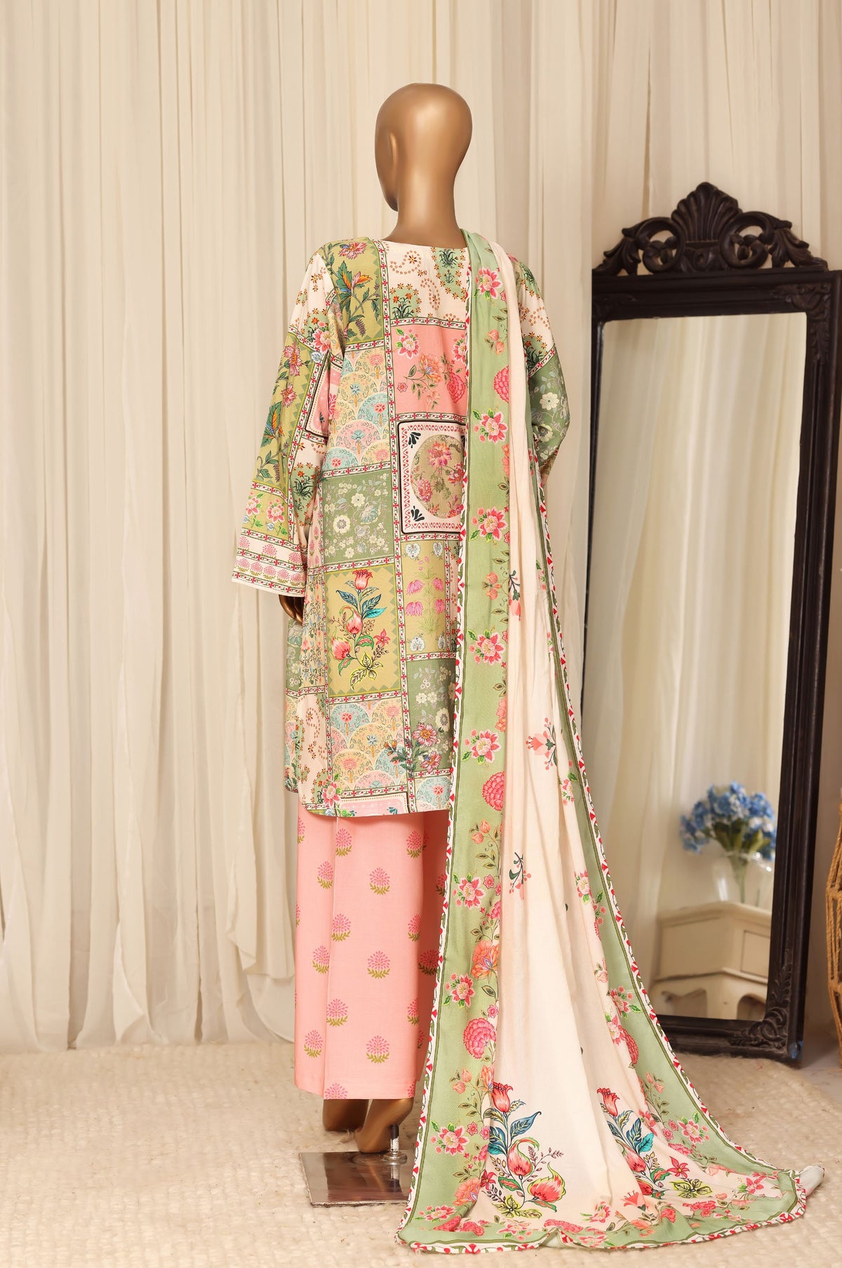 Sadabahar linen Printed 3Piece Stitched Collection D-01