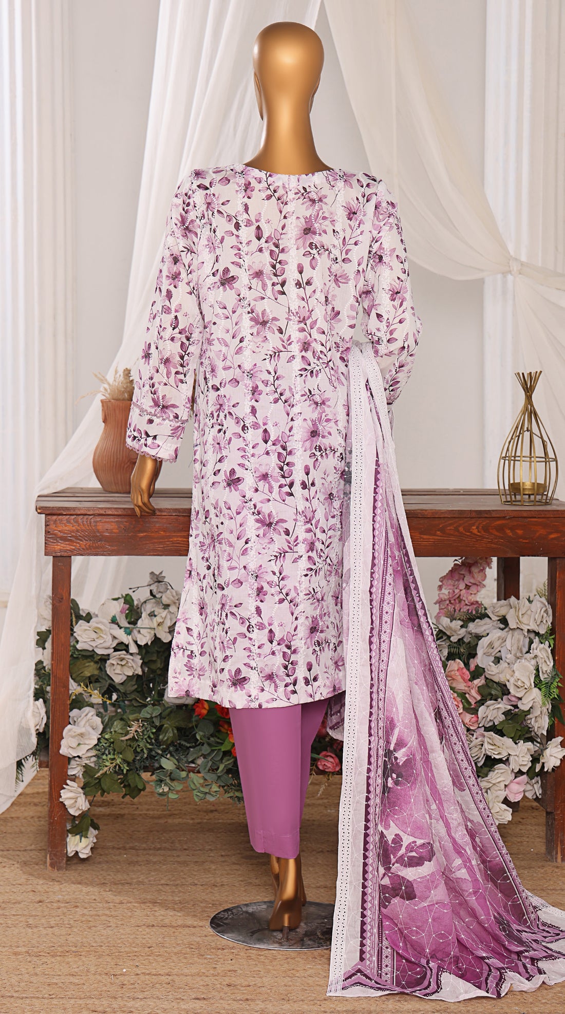 HZ Textile Unstitch Dhagakari Embroidered Collection 2025 D-07