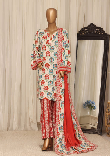 Sadabahar linen Printed 3Piece Stitched Collection D-04