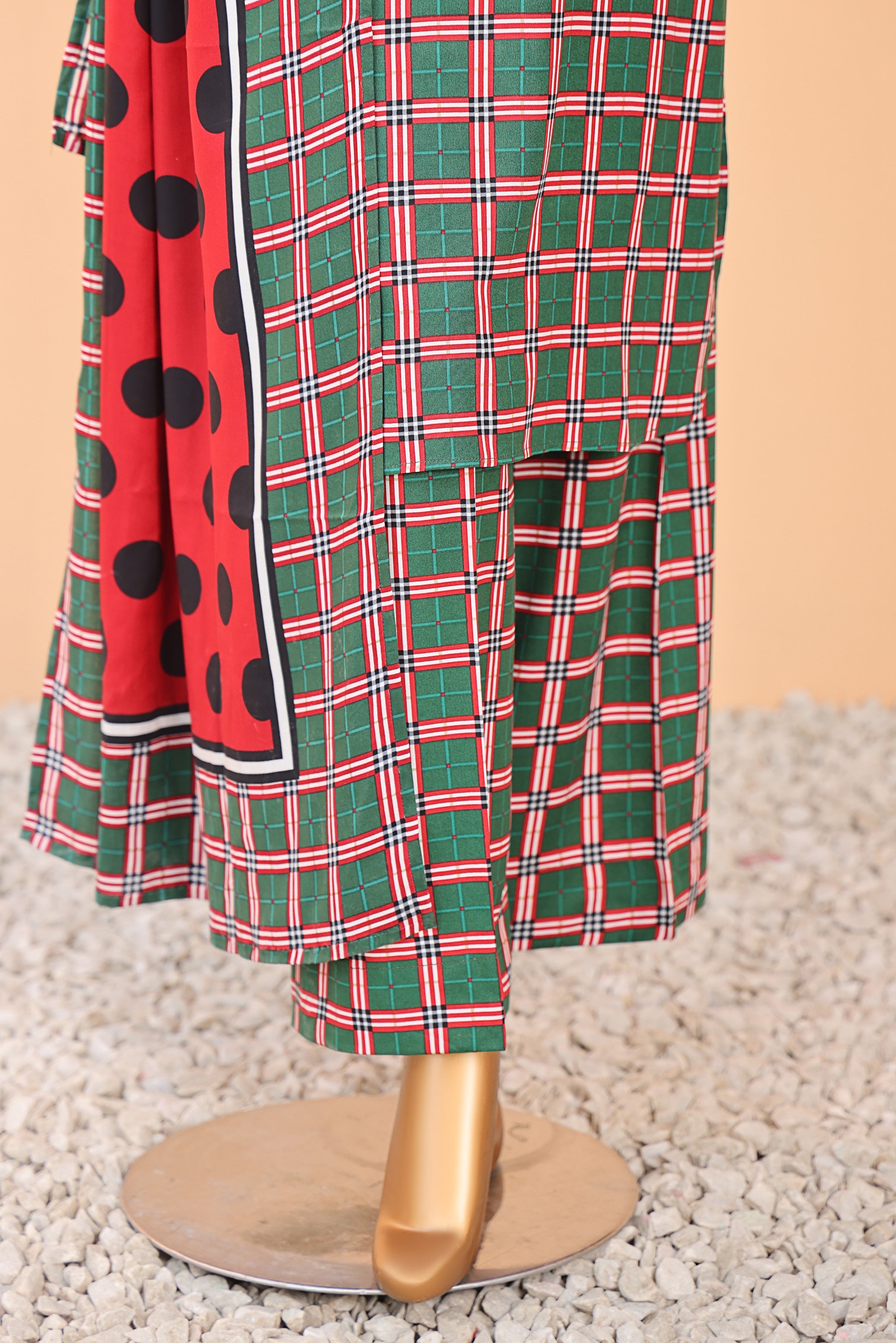 HZ Textile Unstitched Full Suit Linen Wintry Vol-4 Collection 25 D-05