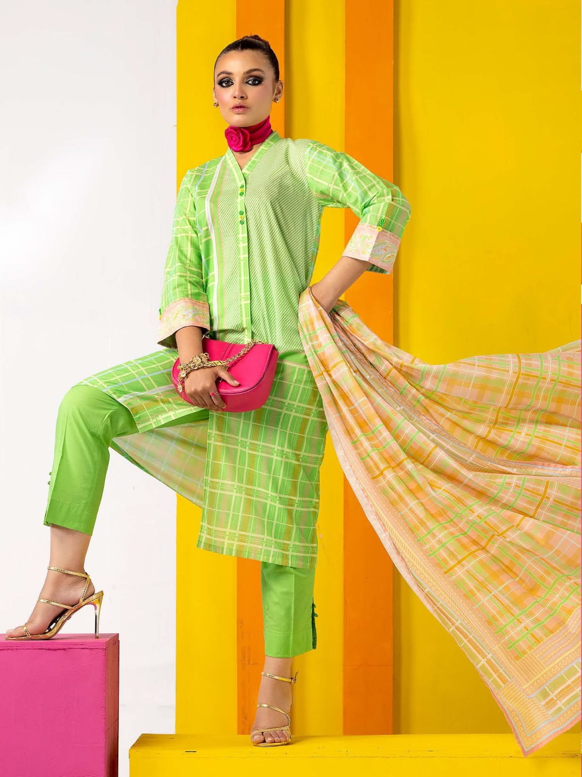 Gul Ahmed Unstitched Printed Lawn 3pcs Suite D-11