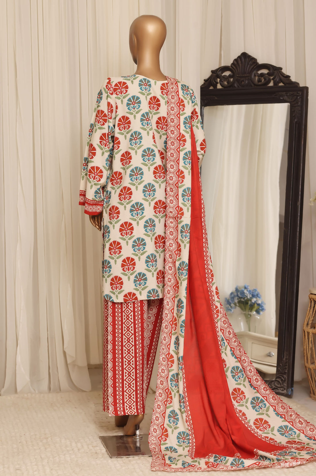 Sadabahar linen Printed 3Piece Stitched Collection D-04