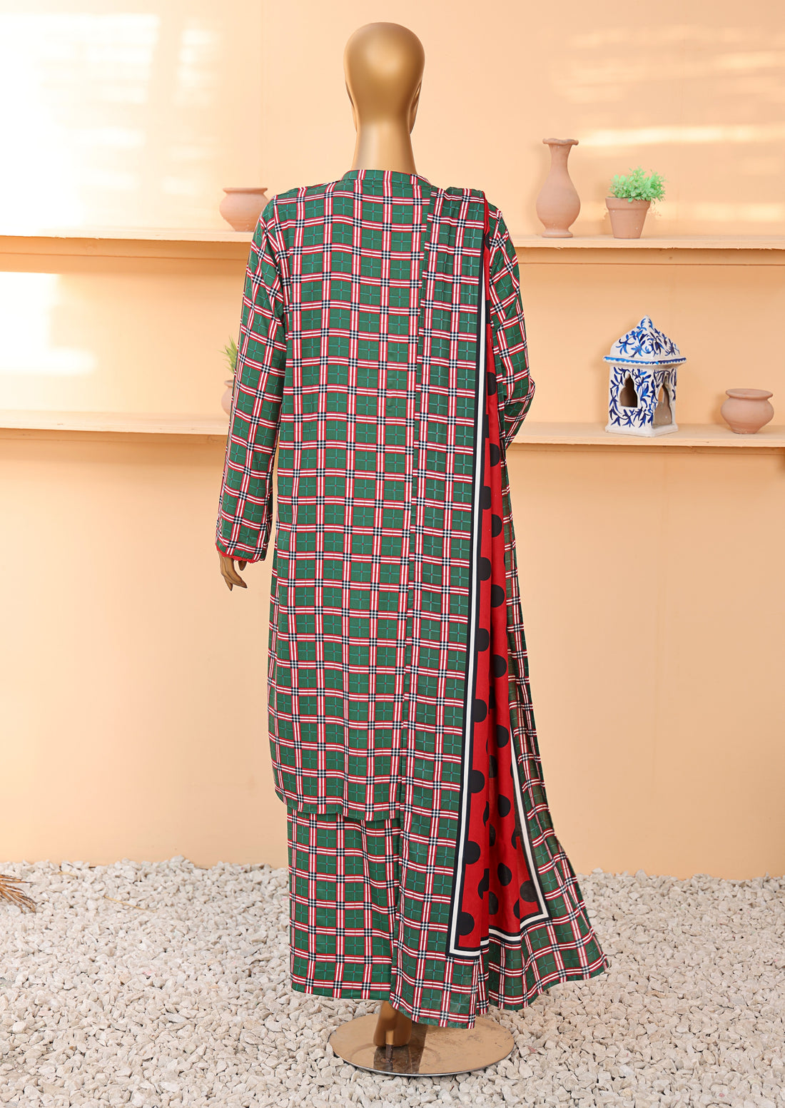 HZ Textile Unstitched Full Suit Linen Wintry Vol-4 Collection 25 D-05