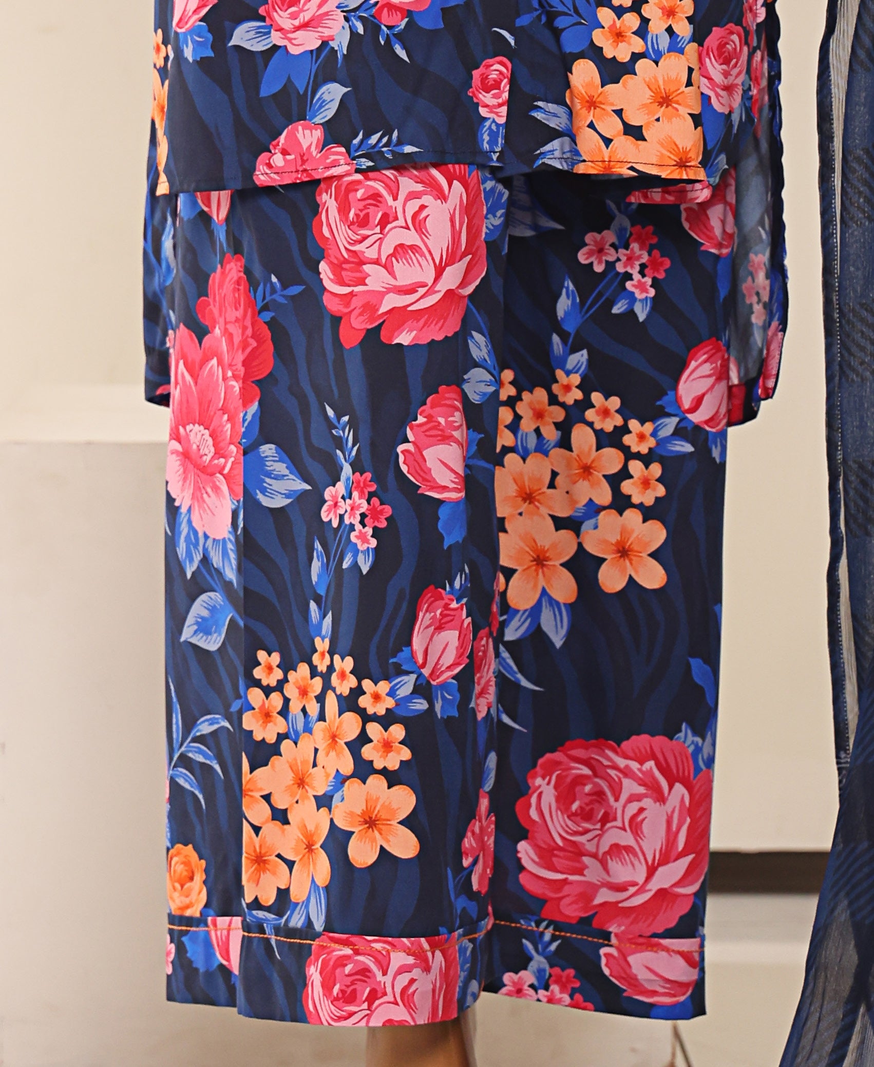 HZ Textile Unstitched Full Suit Linen Wintry Collection 25 D-07