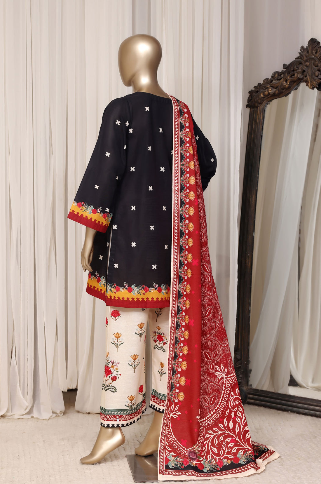 Sadabahar Luxury Khaddar Printed 3piece  stitched Vol-03 2026 D-08