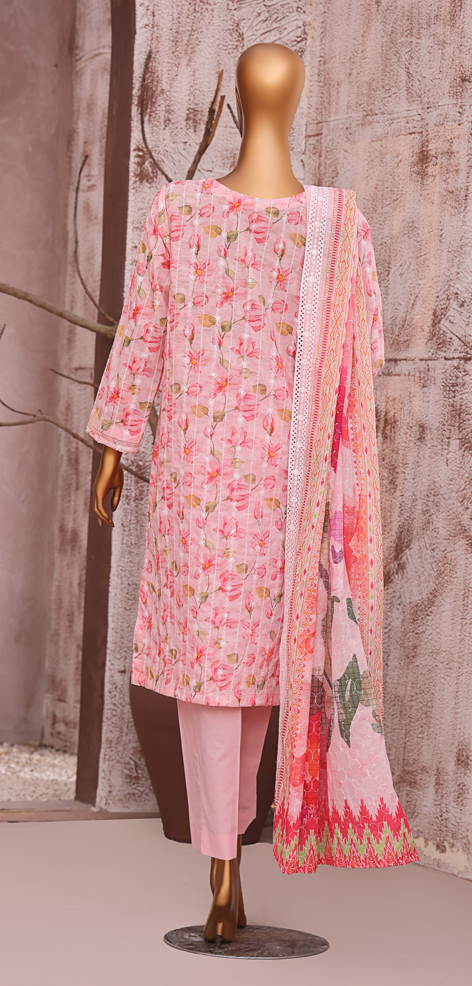 HZ Textile Unstitch Dhagakari Embroidered Collection 2025 D-09