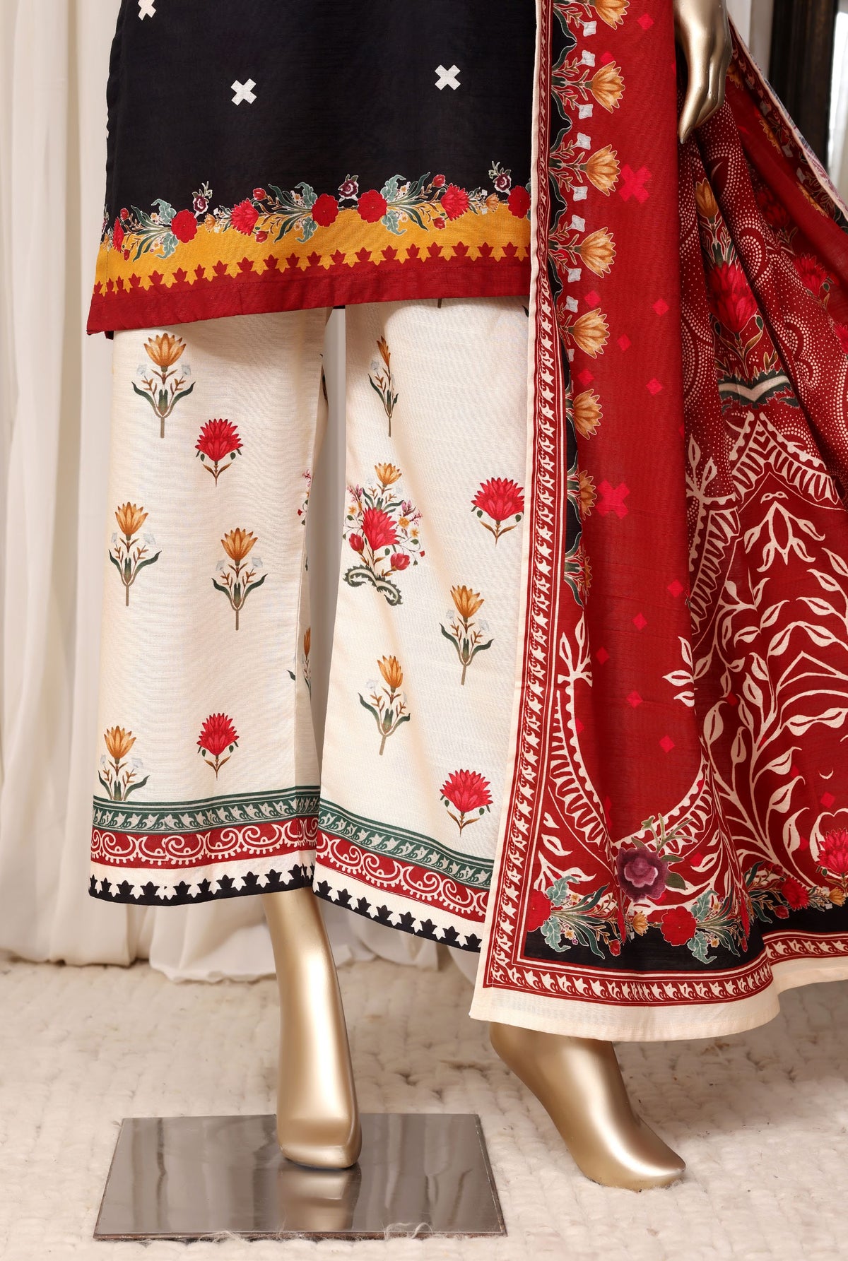 Sadabahar Luxury Khaddar Printed 3piece  stitched Vol-03 2026 D-08