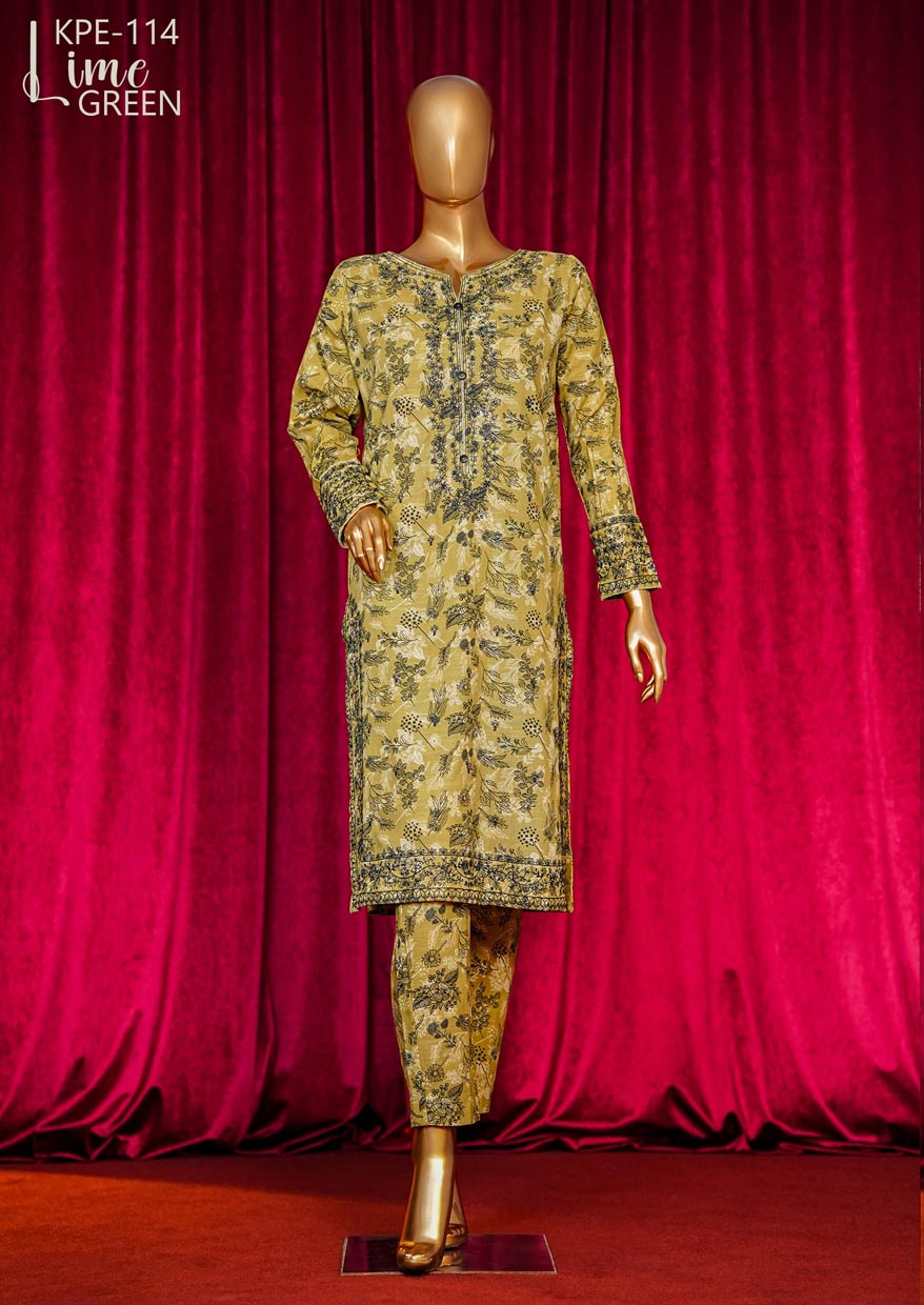 HZ Textile stitched Blooming Winter Khaddar 2Piece Co-ords Stitched Collection 2025 D-02