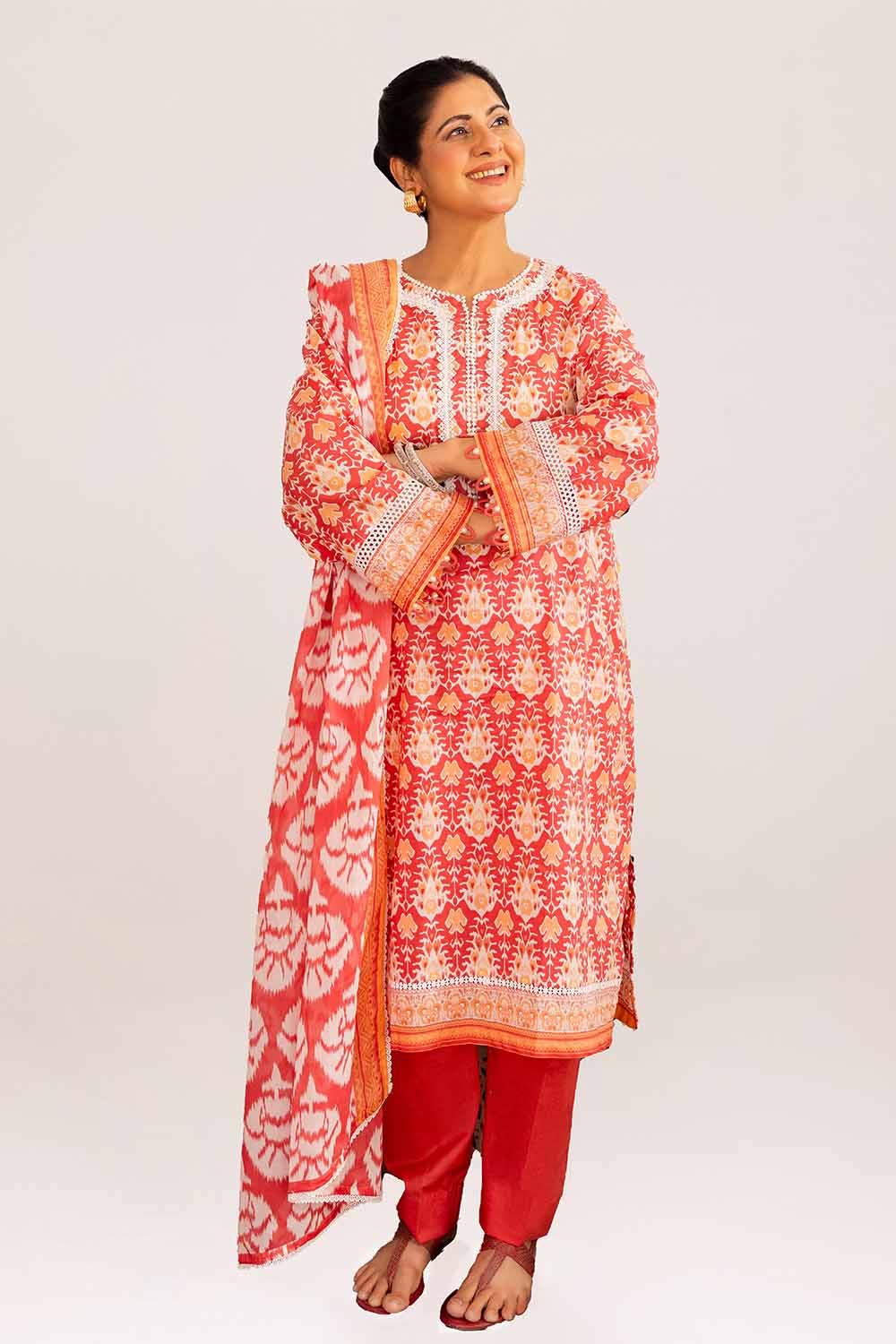 Gul Ahmed by Digital Printed 3pcs Unstitched Lawn Collection 2026 D-03