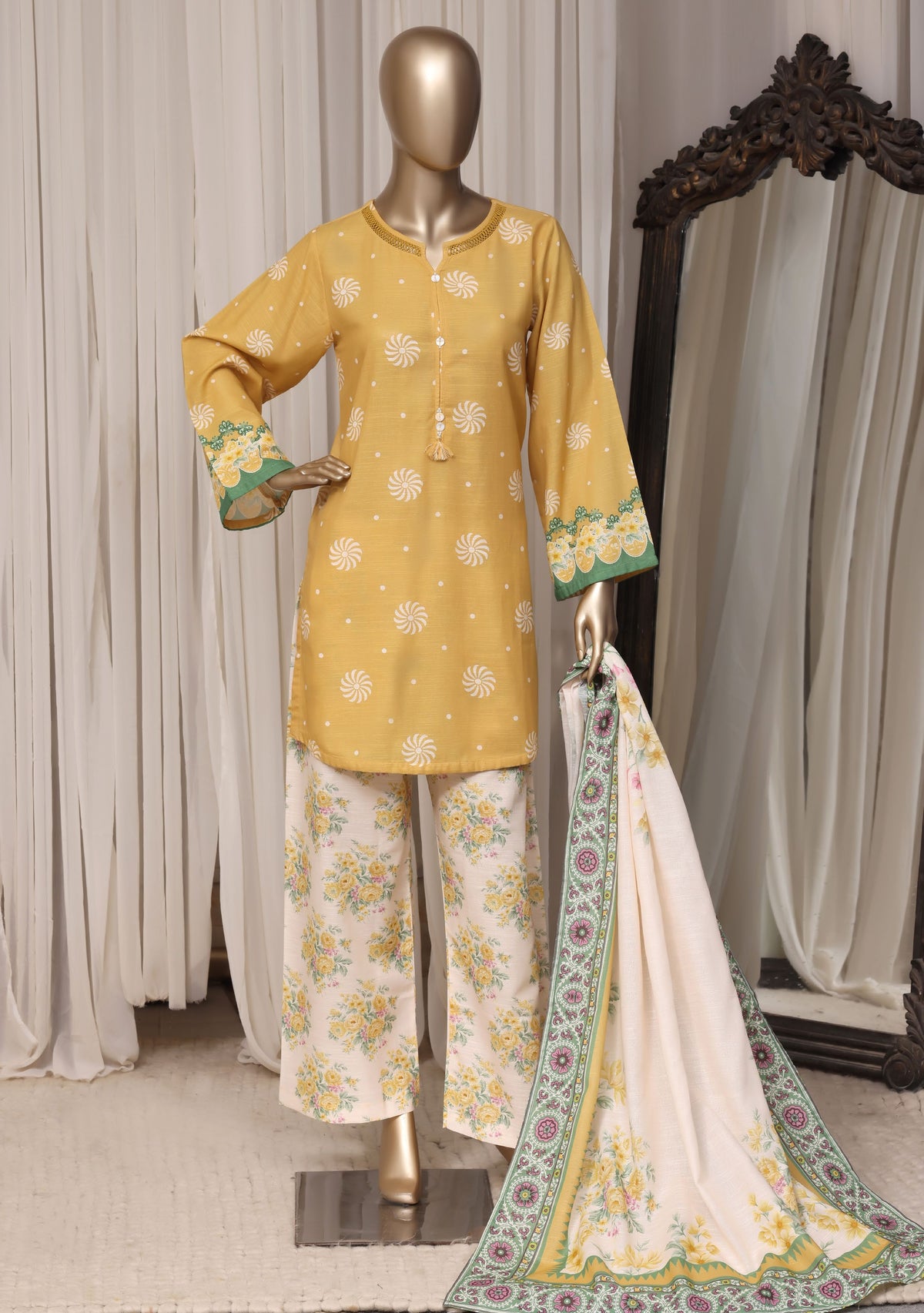 Sadabahar Luxury Khaddar Printed 3piece  stitched Vol-03 2026 D-09