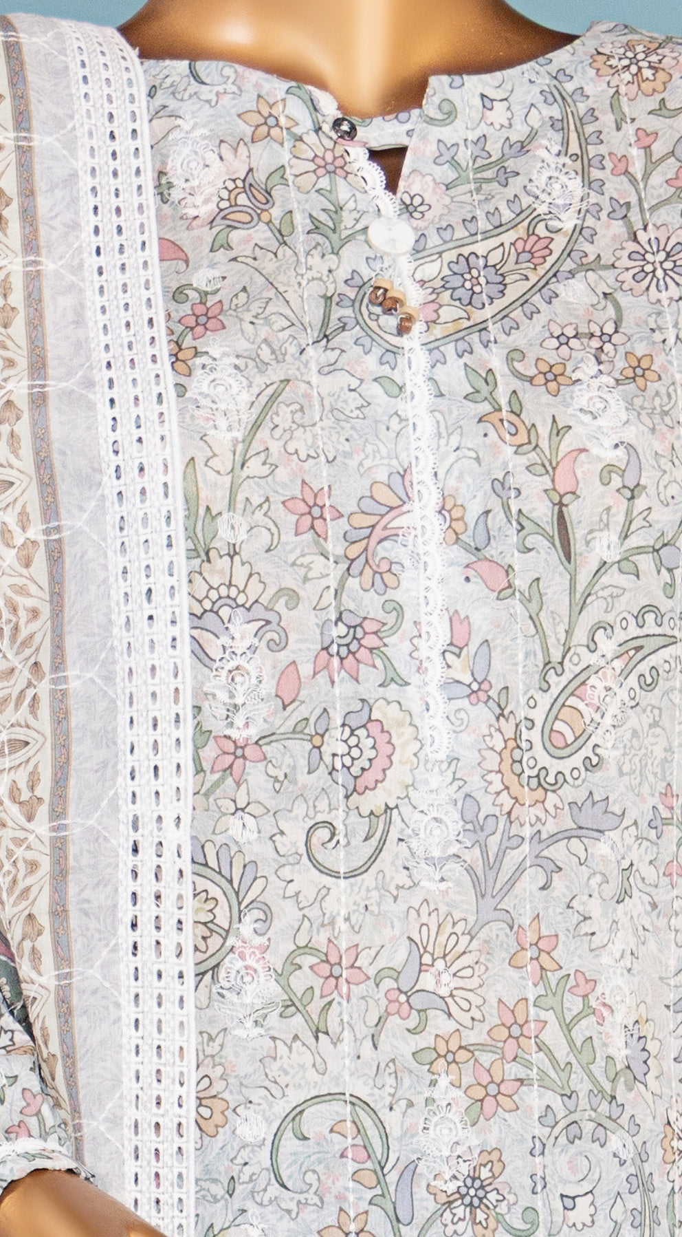 HZ Textile Unstitch Dhagakari Embroidered Collection 2025 D-10