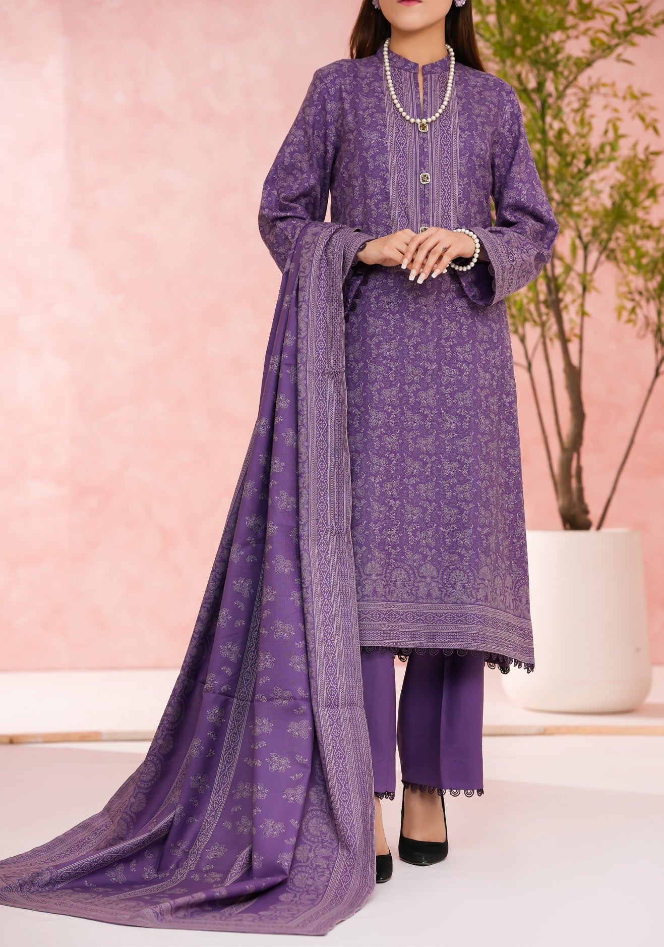 VS TEXTILES PASHMINA WINTER PRINTED 3PIECE UNSTITCHED COLLECTION 2025 D-06