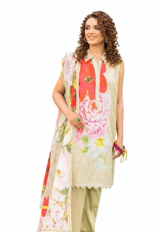 Gul Ahmed Unstitched Printed Lawn 3pcs Suite D-05