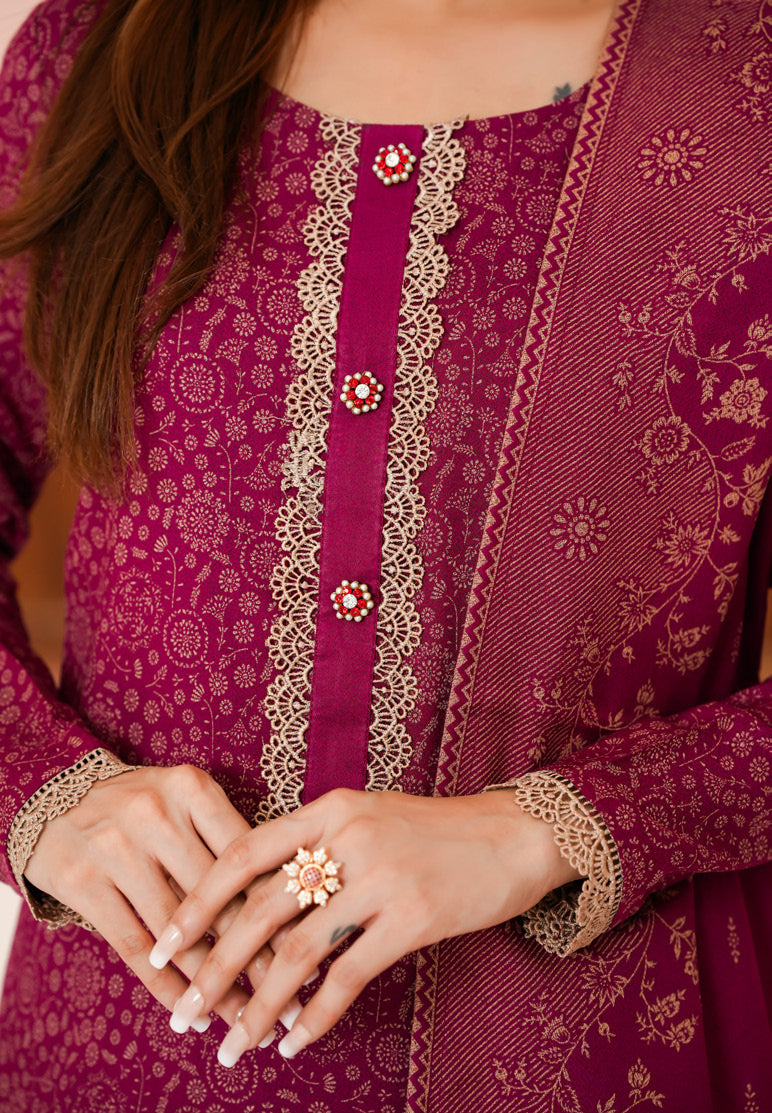 VS TEXTILES PASHMINA WINTER PRINTED 3PIECE UNSTITCHED COLLECTION 2025 D-07