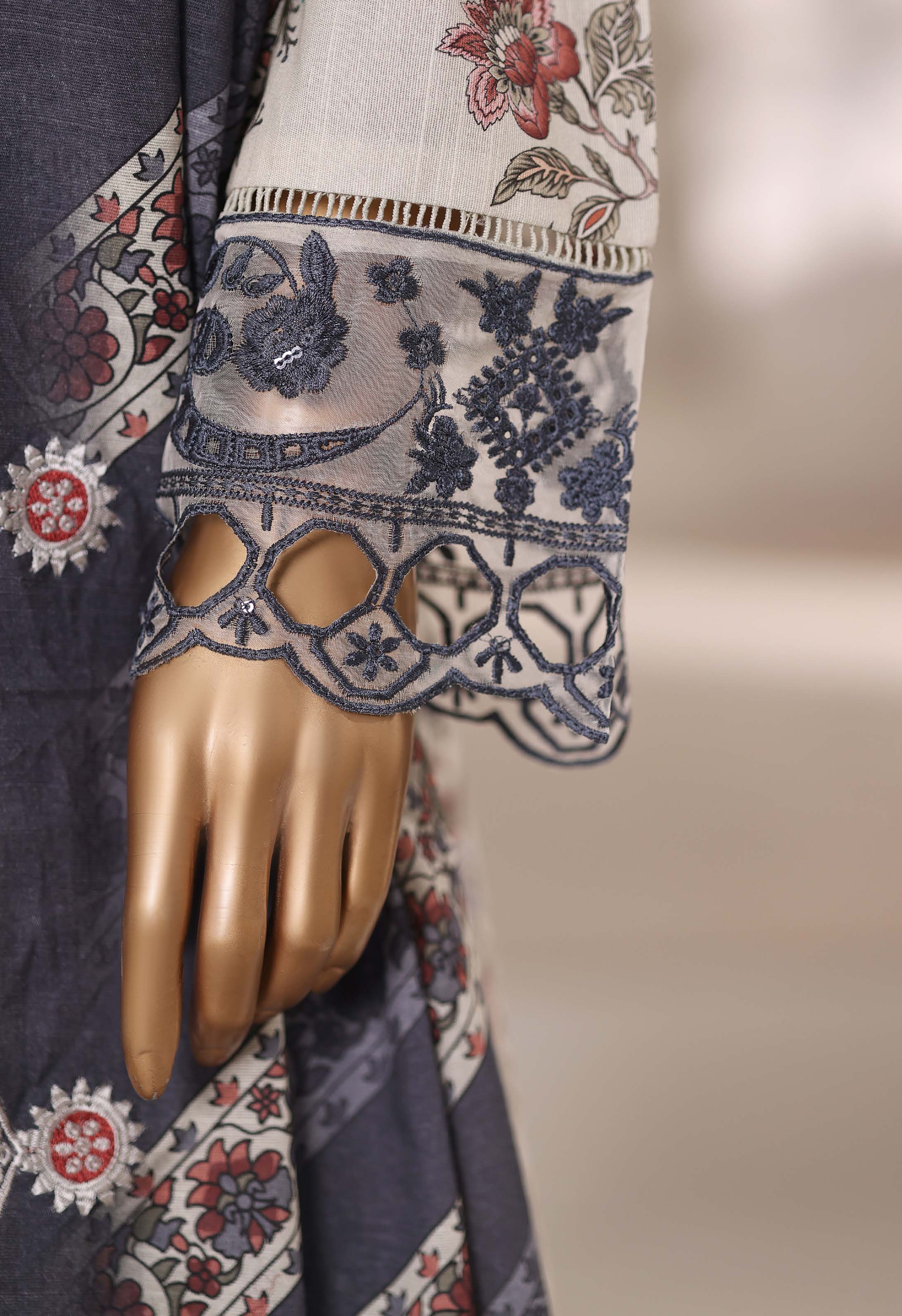 SADABAHAR RTW SIGNATURE KHADDAR EMBROIDERED 3PIECE COLLECTION 2025 SSKE -1101