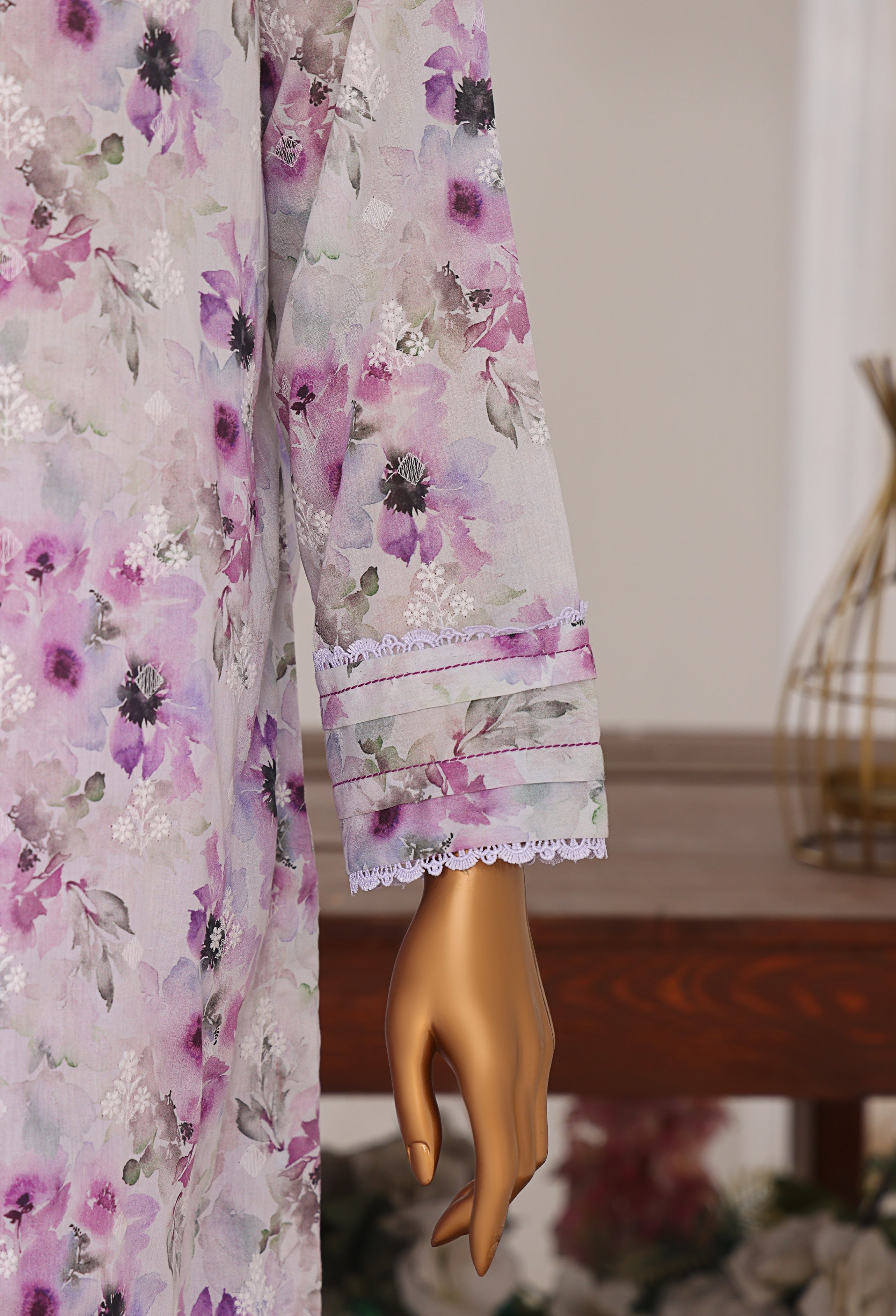 HZ Textile Unstitch Dhagakari Embroidered Collection 2025 D-01