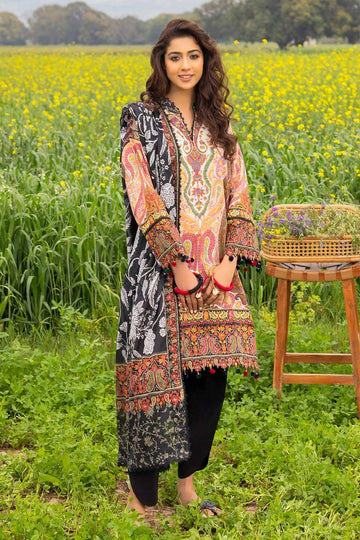 Gul Ahmed Unstitched Printed Lawn 3pcs Suite D-12