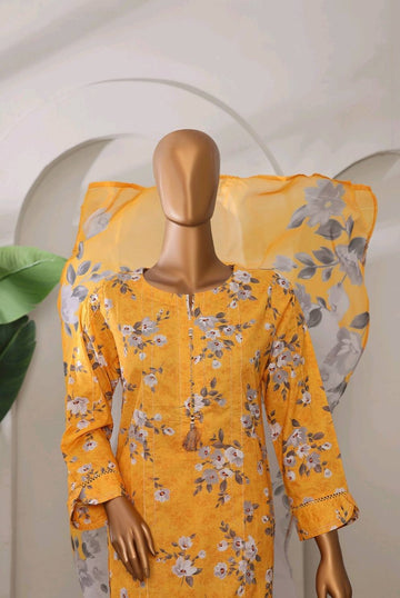 Sumi Textile RTW INTERMIX Cambric Printed 3PC Collection 2025 D-02