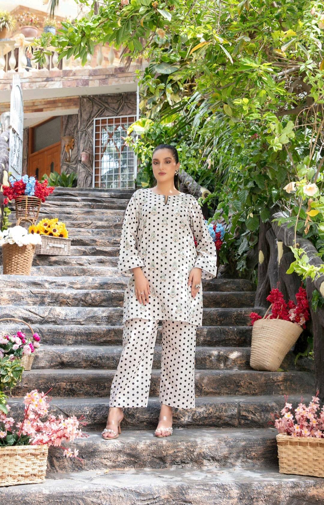 Shahid Tawakkal Stitched Digital Printed Cotton 2 pcs Collection 2025 D-08