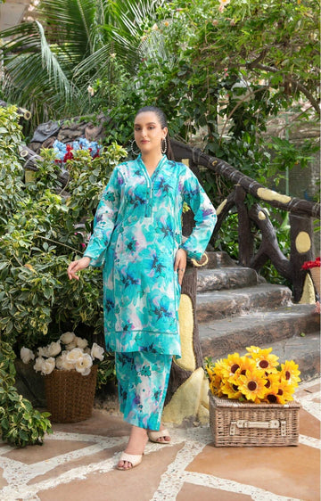 Shahid Tawakkal Stitched Digital Printed Cotton 2 pcs Collection 2025 D-07