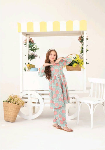 Shahid Tawakkal New Swiss Digital Printed Stitched 2pc Kids Collection 2025 D-06