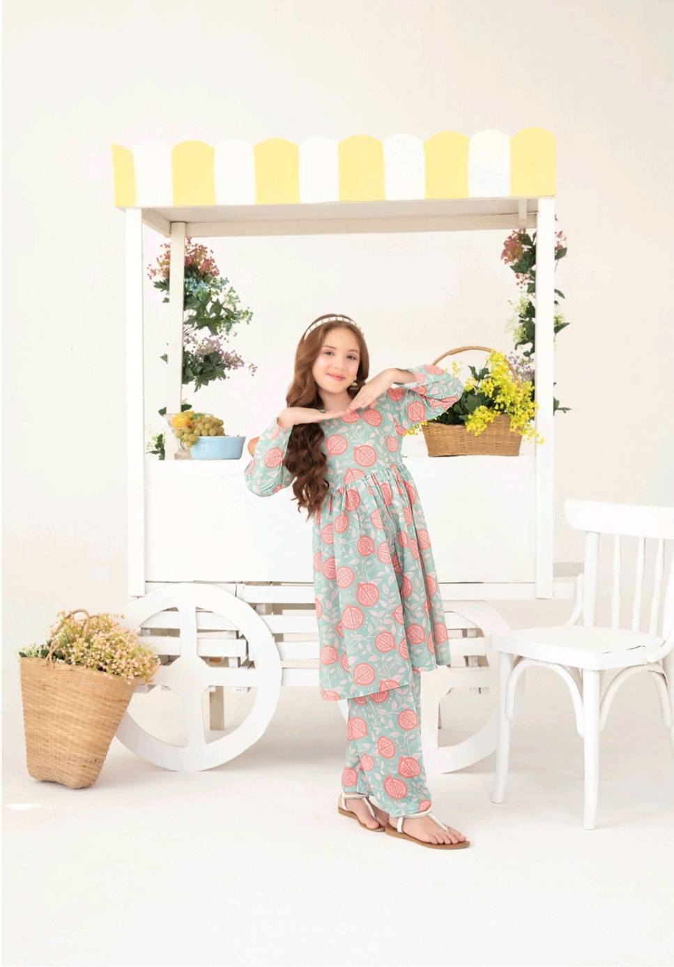 Shahid Tawakkal New Swiss Digital Printed Stitched 2pc Kids Collection 2025 D-06