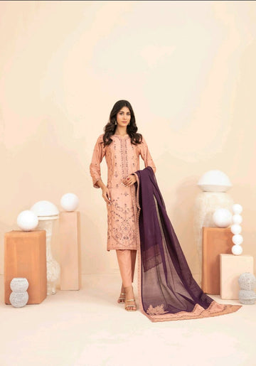 Shahid Tawakkal Embroidered Boti Broshia Staple - Embroidered Fancy Khaddi Dupatta Collection 2025 D-11