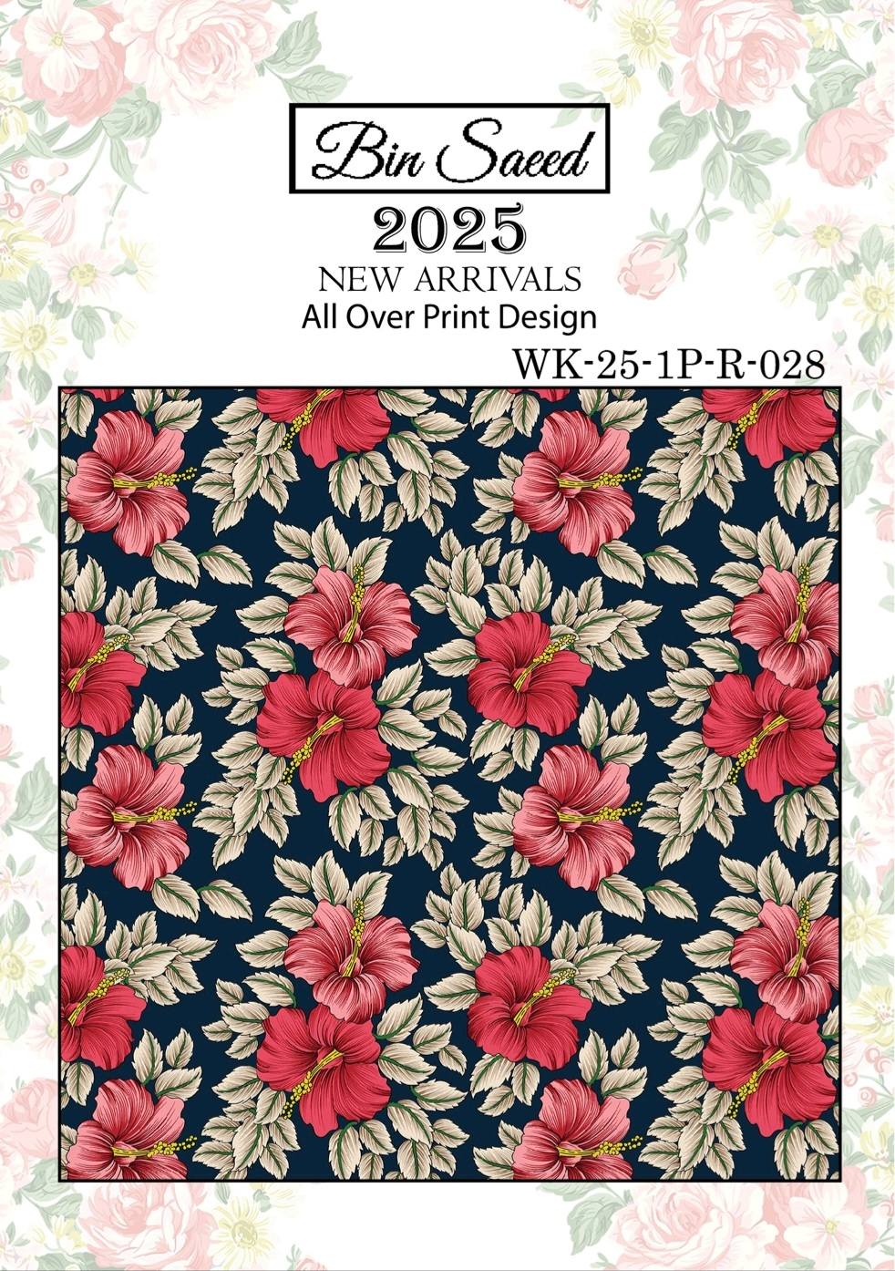 Bin saeed Luxury Digital Mid Summer All Over 2Piece Shirt & Shalwar UnStitched Collection 2025 D-28