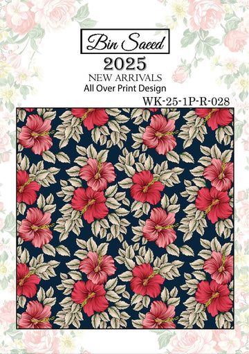 Bin saeed Luxury Digital Mid Summer All Over 2Piece Shirt & Shalwar UnStitched Collection 2025 D-28