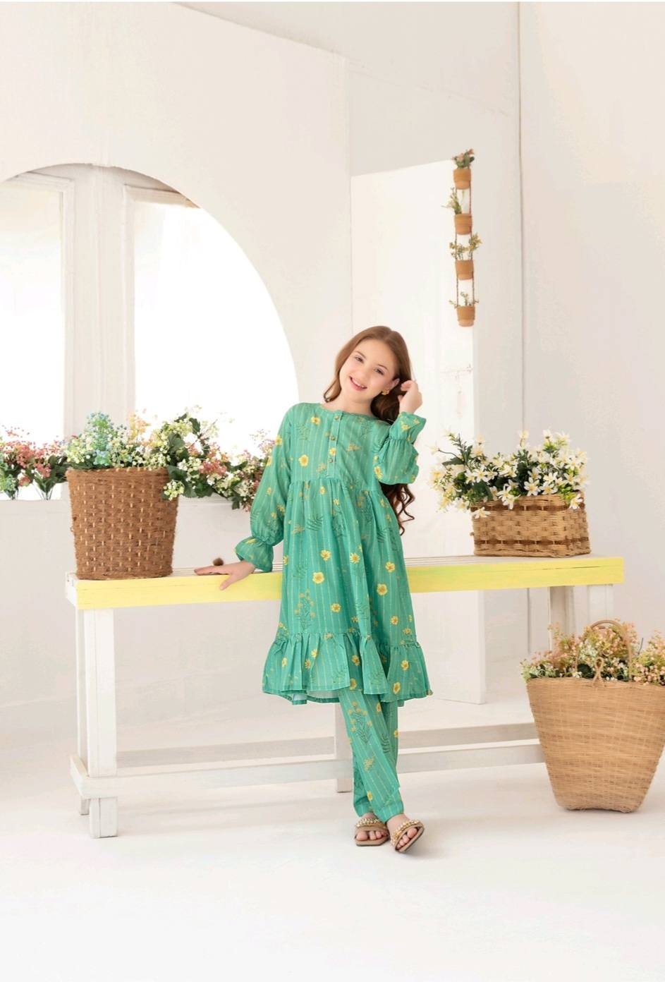Shahid Tawakkal New Swiss Digital Printed Stitched 2pc Kids Collection 2025 D-05