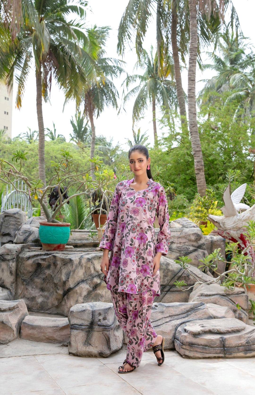 Shahid Tawakkal Stitched Digital Printed Cotton 2 pcs Collection 2025 D-06