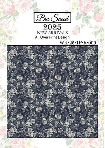 Bin saeed Luxury Digital Mid Summer All Over 2Piece Shirt & Shalwar UnStitched Collection 2025 D-09