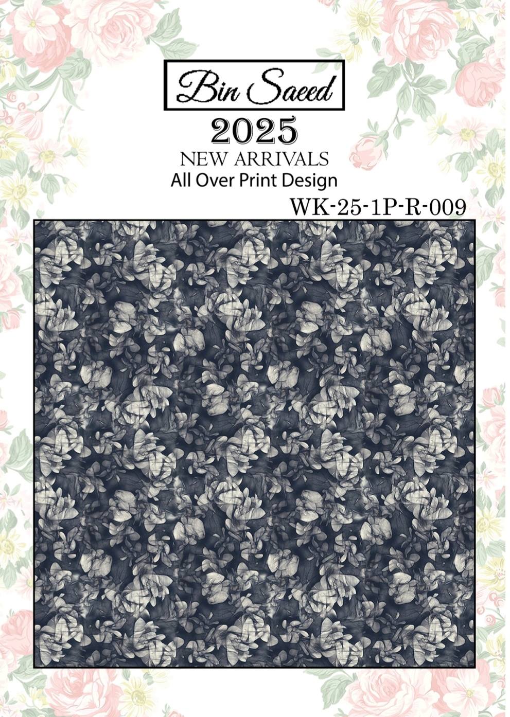 Bin saeed Luxury Digital Mid Summer All Over 2Piece Shirt & Shalwar UnStitched Collection 2025 D-09