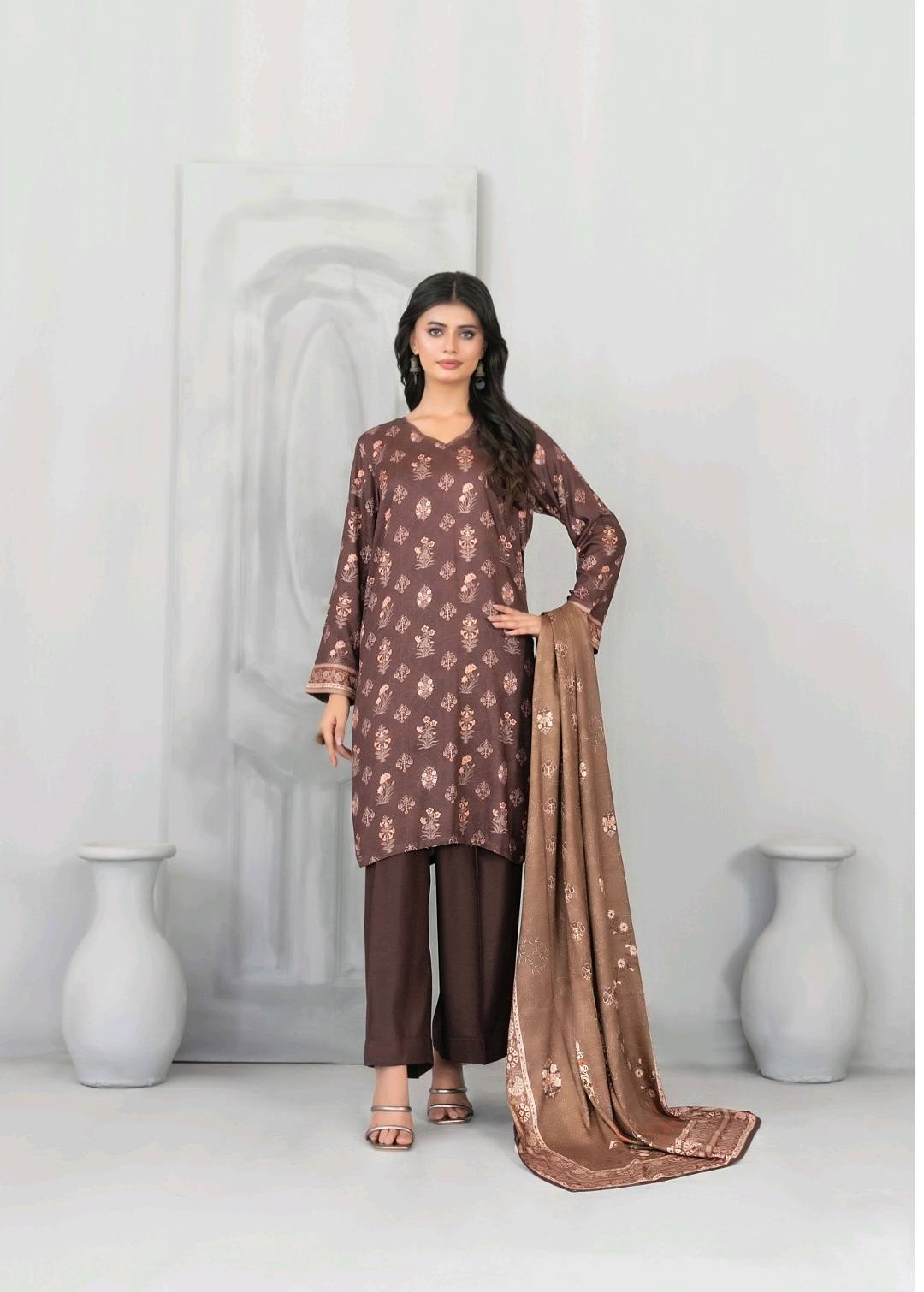 Shahid Tawakkal DILNUR — Unstitched 3Piece Collection Unveil sophistication with Twill fabric Collection 2025 D-10