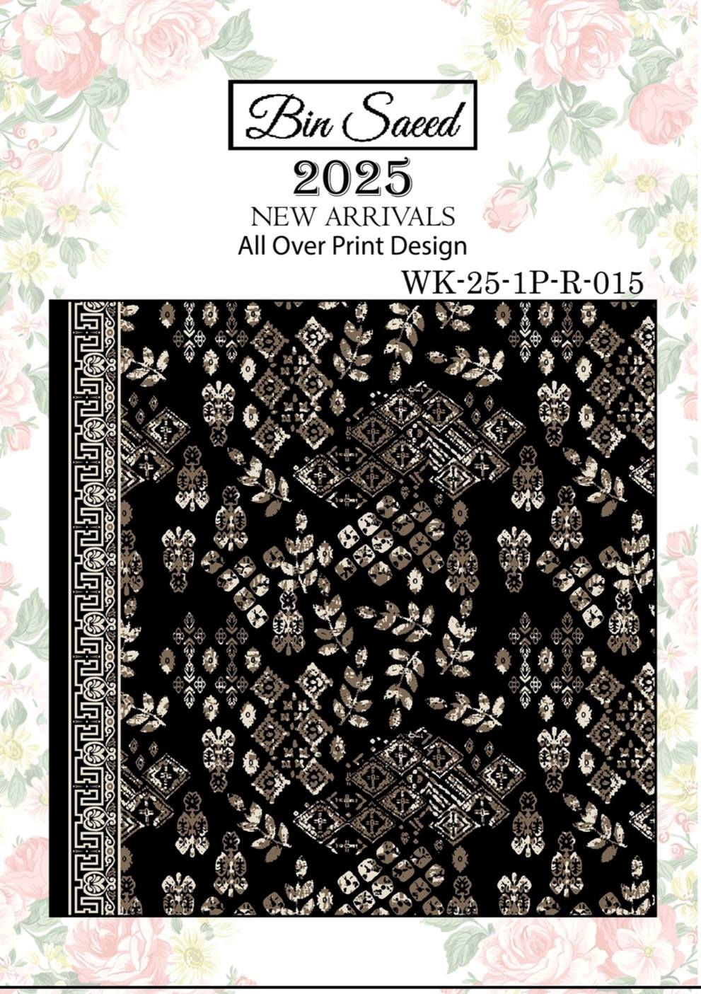 Bin saeed Luxury Digital Mid Summer All Over 2Piece Shirt & Shalwar UnStitched Collection 2025 D-15