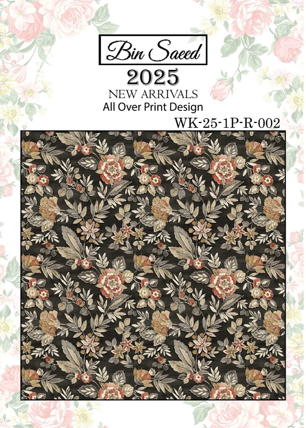 Bin saeed Luxury Digital Mid Summer All Over 2Piece Shirt & Shalwar UnStitched Collection 2025 D-02