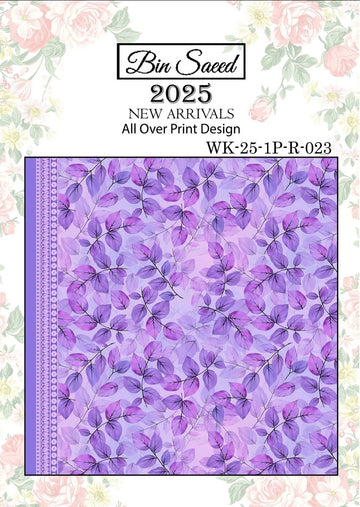 Bin saeed Luxury Digital Mid Summer All Over 2Piece Shirt & Shalwar UnStitched Collection 2025 D-23