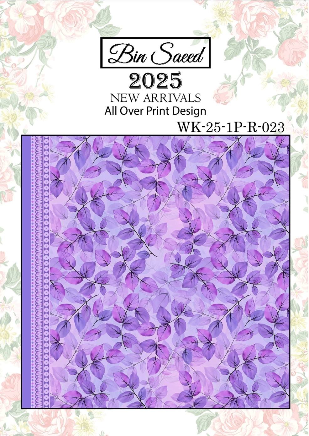 Bin saeed Luxury Digital Mid Summer All Over 2Piece Shirt & Shalwar UnStitched Collection 2025 D-23