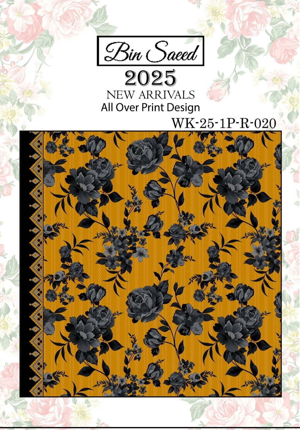 Bin saeed Luxury Digital Mid Summer All Over 2Piece Shirt & Shalwar UnStitched Collection 2025 D-20