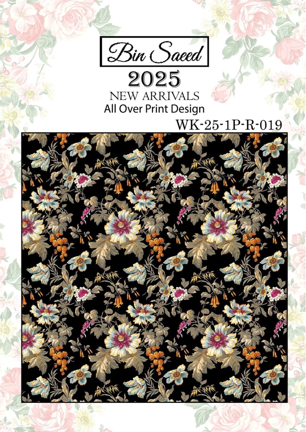 Bin saeed Luxury Digital Mid Summer All Over 2Piece Shirt & Shalwar UnStitched Collection 2025 D-19