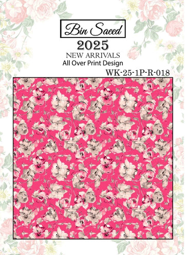 Bin saeed Luxury Digital Mid Summer All Over 2Piece Shirt & Shalwar UnStitched Collection 2025 D-18