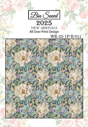 Bin saeed Luxury Digital Mid Summer All Over 2Piece Shirt & Shalwar UnStitched Collection 2025 D-11