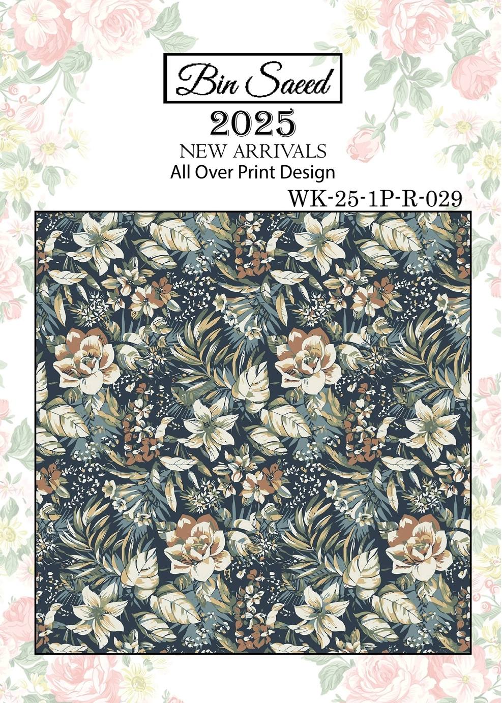 Bin saeed Luxury Digital Mid Summer All Over 2Piece Shirt & Shalwar UnStitched Collection 2025 D-29