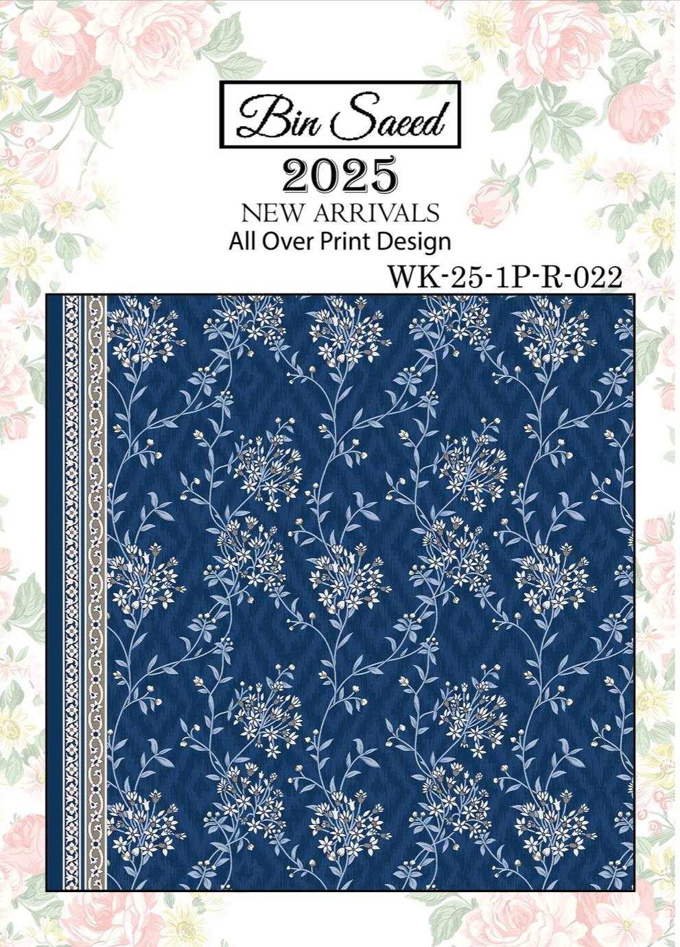 Bin saeed Luxury Digital Mid Summer All Over 2Piece Shirt & Shalwar UnStitched Collection 2025 D-22