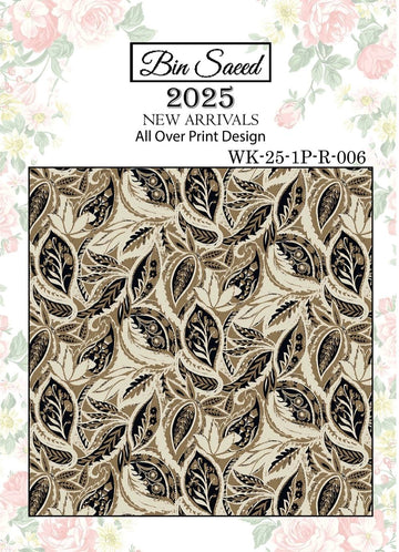 Bin saeed Luxury Digital Mid Summer All Over 2Piece Shirt & Shalwar UnStitched Collection 2025 D-06