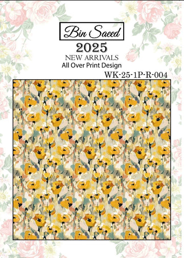 Bin saeed Luxury Digital Mid Summer All Over 2Piece Shirt & Shalwar UnStitched Collection 2025 D-04