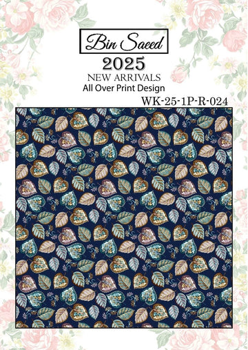 Bin saeed Luxury Digital Mid Summer All Over 2Piece Shirt & Shalwar UnStitched Collection 2025 D-24