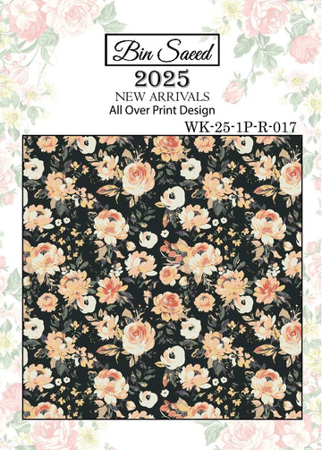 Bin saeed Luxury Digital Mid Summer All Over 2Piece Shirt & Shalwar UnStitched Collection 2025 D-17