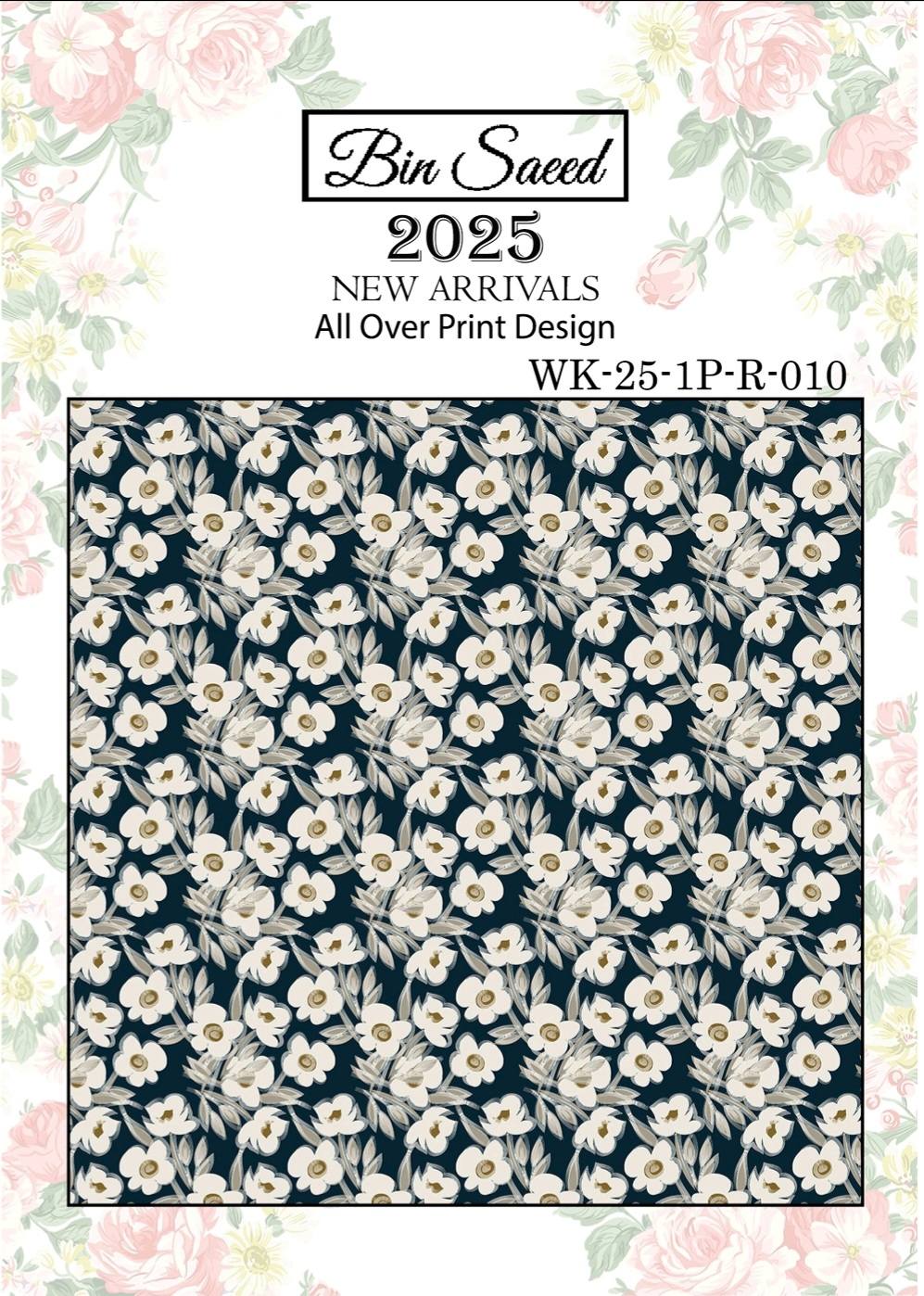 Bin saeed Luxury Digital Mid Summer All Over 2Piece Shirt & Shalwar UnStitched Collection 2025 D-10