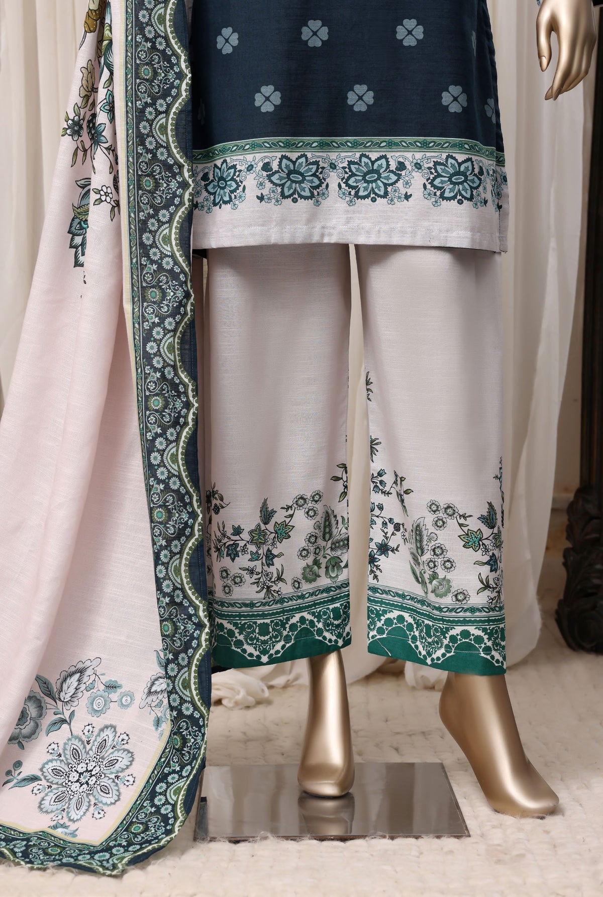 Sadabahar Luxury Khaddar Printed 3piece  stitched Vol-03 2026 D-01